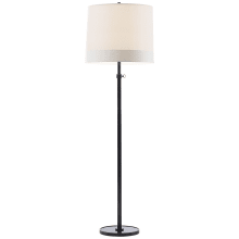 Simple 80" Floor Lamp with Silk Shade by Barbara Barry