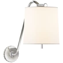 Understudy 18" High Wall Sconce with Silk Shade