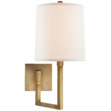 Aspect 16-1/4" High Plug-In Wall Sconce with Linen Shade
