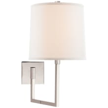 Aspect 18-1/2" High Plug-In Wall Sconce with Linen Shade
