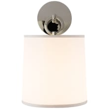 French Cuff 14" High Wall Sconce with Silk Shade