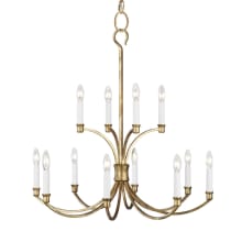 Westerly 12 Light 29" Wide Taper Candle Chandelier