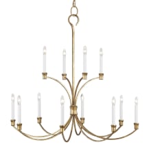 Westerly 12 Light 42" Wide Taper Candle Chandelier