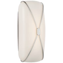 Fondant 14" Tall LED Bathroom Sconce with Frosted Glass Shade
