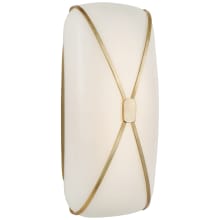 Fondant 14" Tall LED Bathroom Sconce with Frosted Glass Shade