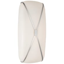 Fondant 18" Tall LED Bathroom Sconce with Frosted Glass Shade