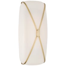 Fondant 18" Tall LED Bathroom Sconce with Frosted Glass Shade