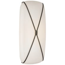 Fondant 24" Tall LED Bathroom Sconce with Frosted Glass Shade