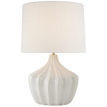 Sur 30" Tall Vase Table Lamp with White Linen Shade
