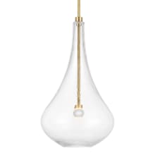 Lomme 10" Wide LED Mini Pendant with Clear Glass Shade