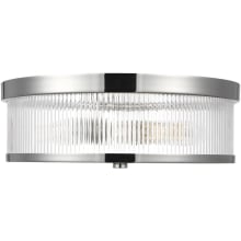 Geneva 2 Light 14" Wide Flush Mount Drum Ceiling Fixture