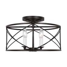 Beatrix 4 Light 15" Wide Semi-Flush Drum Ceiling Fixture