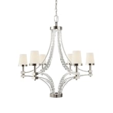 Crystal 6 Light 35" Wide Chandelier