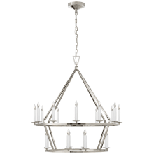 Darlana 30" Medium Two-Tiered Ring Chandelier by E. F. Chapman