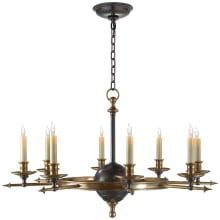Leaf And Arrow 34" Large Chandelier by E. F. Chapman