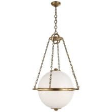 Modern 24" Medium Globe Lantern with White Glass by E. F. Chapman