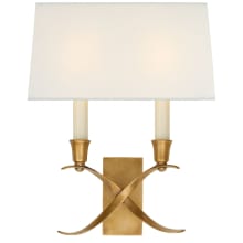 Cross 2 Light 13" Tall Wall Sconce