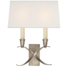 Cross 2 Light 13" Tall Wall Sconce