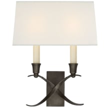 Cross 2 Light 13" Tall Wall Sconce