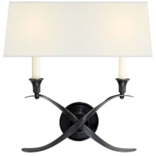 Cross 2 Light 15" Tall Wall Sconce