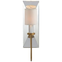 Bevel 15-1/2" High Wall Sconce with Natural Paper Shade - ADA Compliant