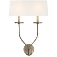 Symmetric 2 Light 20" Tall Wall Sconce