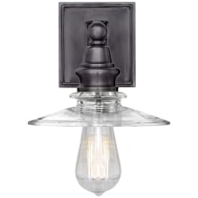 Covington 12-3/4" High Wall Sconce with Clear Glass Shade