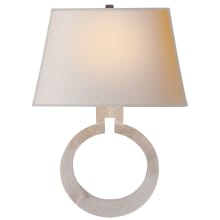 Ring 19" High Wall Sconce with Natural Paper Shade