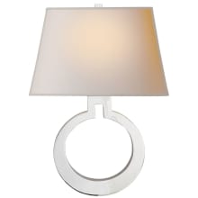 Ring 19" High Wall Sconce with Natural Paper Shade