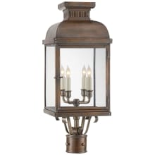 Suffork 24" Post Lantern with Clear Glass by E.F. Chapman