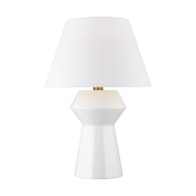 Abaco Inverted 25" Tall Vase Table Lamps with Upper Taper