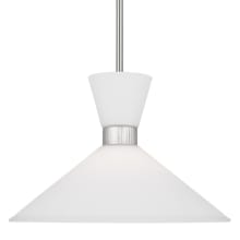 Belcarra 15" Wide Pendant with Frosted Glass Shade