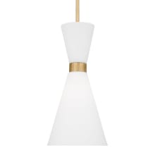 Belcarra 8" Wide Mini Pendant with Frosted Glass Shade