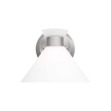 Belcarra 7" Tall Bathroom Sconce with Frosted Glass Shade