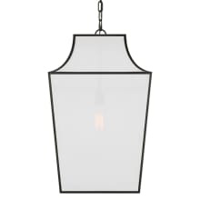 Arnio 16" Wide Pendant with Linen Shade