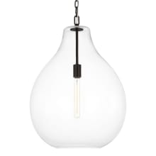 Magnus 19" Wide Pendant with Clear Glass Shade