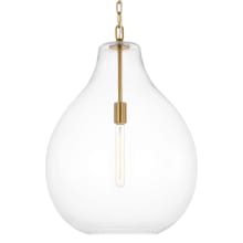 Magnus 19" Wide Pendant with Clear Glass Shade