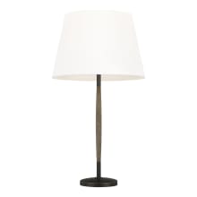 Ferrelli Single Light 27" Tall LED Buffet Table Lamp with Linen Shade