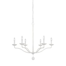 Annie 6 Light 33" Wide Taper Candle Style Chandelier