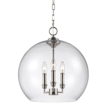 Lawler 3 Light 16" Wide Taper Candle Pendant