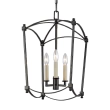 Thayer 3 Light 12" Wide Taper Candle Pendant