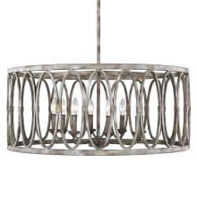 Patrice 8 Light 32" Wide Taper Candle Drum Chandelier