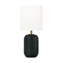 Fanny 14" Tall LED Table Lamp with Linen Shade