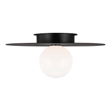 Nodes 18" Wide Semi-Flush Globe Ceiling Fixture