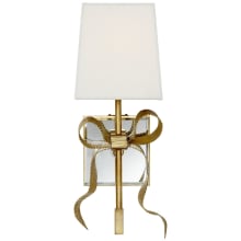 Ellery 13-1/2" High Wall Sconce with Linen Shade