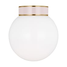 Monroe 9" Wide Semi-Flush Globe Ceiling Fixture