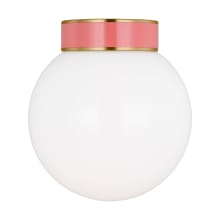 Monroe 9" Wide Semi-Flush Globe Ceiling Fixture