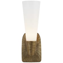 Utopia 14" Small Sconce with White Glass by Kelly Wearstler