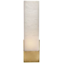 Covet 16" Tall Box Bath Sconce with Alabaster Shade by Kelly Wearstler