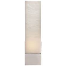 Covet 16" Tall Box Bath Sconce with Alabaster Shade by Kelly Wearstler